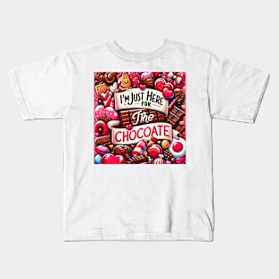 I'm Just Here For The Chocolate Kids T-Shirt